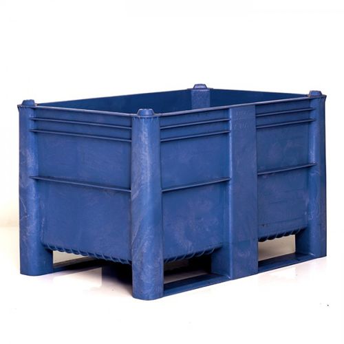 HDPE pallet box D1208Afor the food industrywith lid