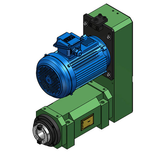 Machining spindle S80H-NT50drillingmotorizedbelt-driven