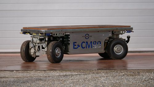 Моторизованная тележка E-CM80 с платформой из оцинкованной стали