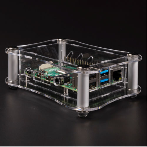 Raspberry Pi enclosure RPA seriesbuilt-inrectangularacrylic glass