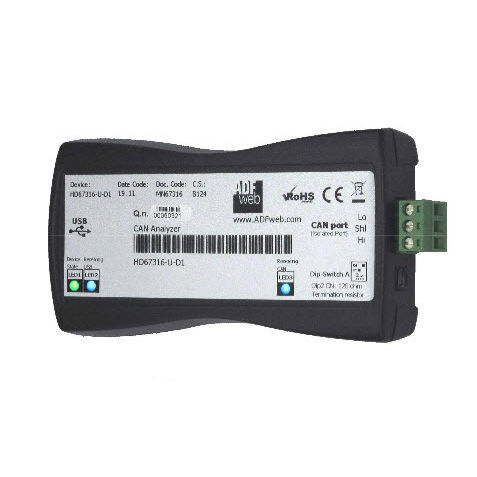 USB-конвертер HD67390-U-D1CANDIN на рейке
