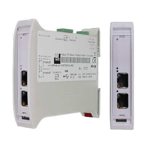 Конвертер Ethernet HD67644-B2CANDIN на рейке