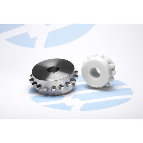 Straight-toothed sprocket wheel diverseconveyor chain