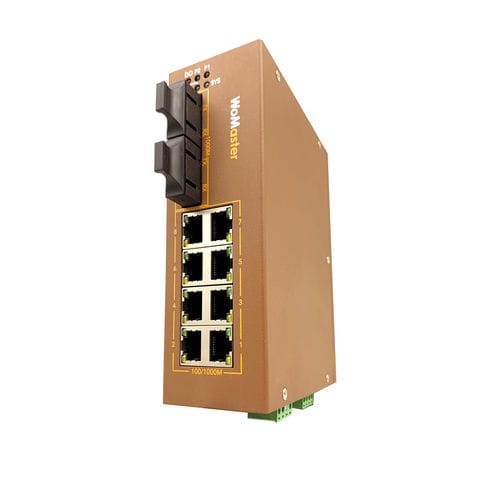 Прочный коммутатор Ethernet DS410L-MM-SC/DS410L-SS-SCуправляемый10 портовGigabit Ethernet