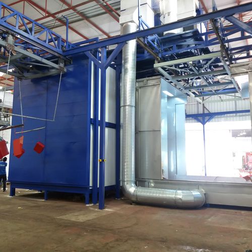 Manual powder coating line automaticcontinuous