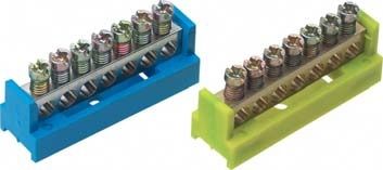 Busbar terminal block 1055 seriesscrew connectiongroundinginsulated