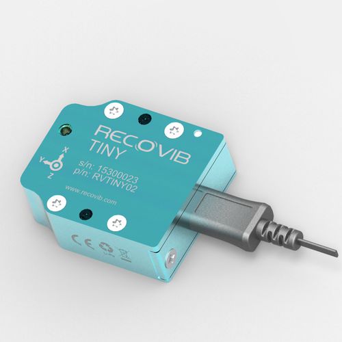 Регистратор данных ускорения RECOVIB TINY 2/6g, ударная вибрация 15 г, беспроводная связь