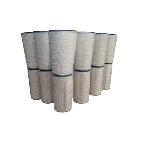 Gas filter cartridge finefiberglassfor gas turbines