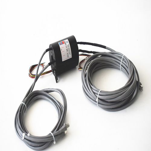 Контактное кольцо Gigabit Ethernet ECN025-08P1-02EGс полым валомдля упаковкидля медицинского оборудования