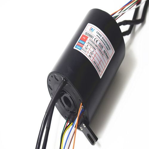 Контактное кольцо Gigabit Ethernet ECN025-08P2-02EG-FLсо сквозным отверстиемдля упаковкидля робототехники