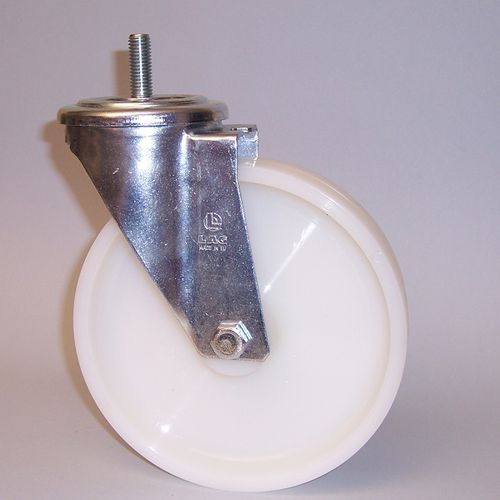 Swivel caster POLINYL + M22base platerodwith ball bearing