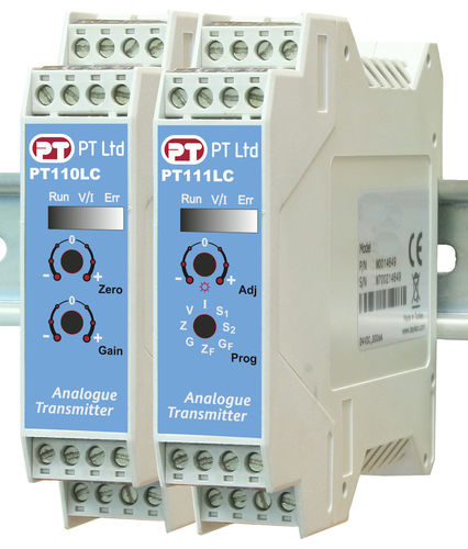Load cell signal conditioner PT11x seriesDIN railanalogfor strain gauges