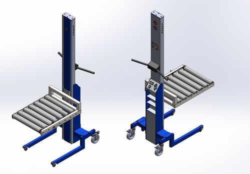 Battery-powered lifting device EVO150 - PIA022with trayrotatingmulti-product