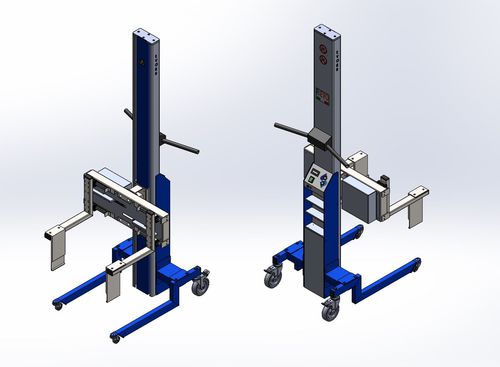 Battery-powered lifting device EVO80 - PIA050forkwith gripping toolsmart