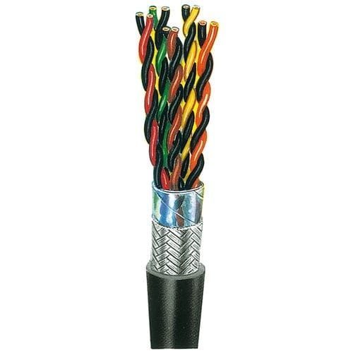 Электрический кабель для передачи данных P x AWG 26 C, серия UL, изолированный, огнестойкий, экранированный