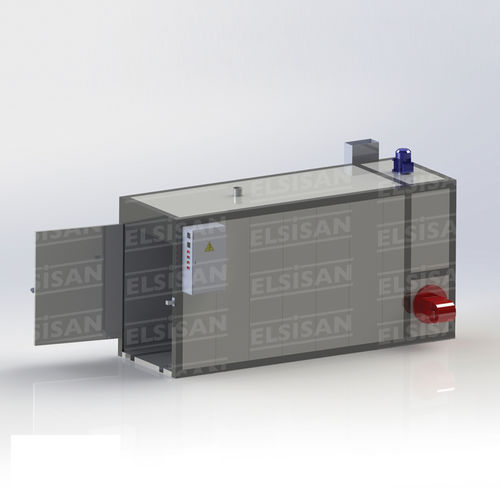 Powder coating oven TBF Gas heated Box Type Ovenchambergas