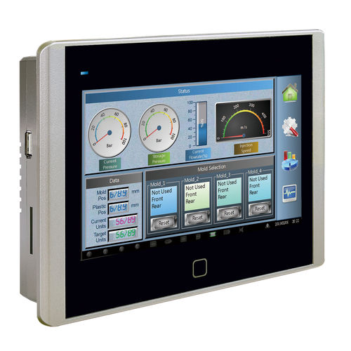 Резистивный сенсорный экран серии HMI P07 для монтажа на панели800 x 480ARM Cortex-A8