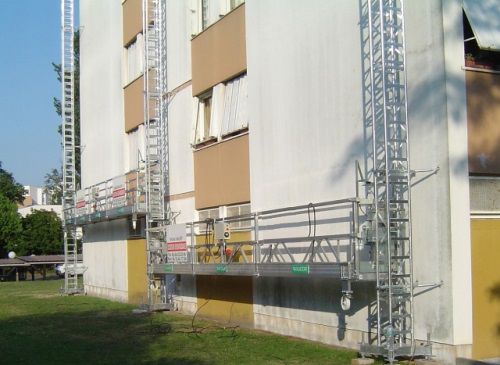 Suspended scaffolding Fixeo®modularclimbingfacade