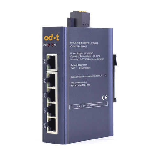 Unmanaged ethernet switch ODOT-MS100T/100G series16 portsDIN railRJ45