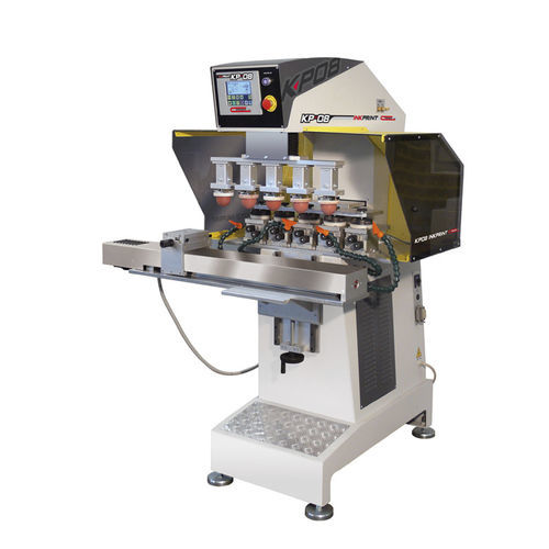 Pad printing machine with hermetic ink cup INKPRINT KP08 5C T.Iautomaticfive-colorelectropneumatic