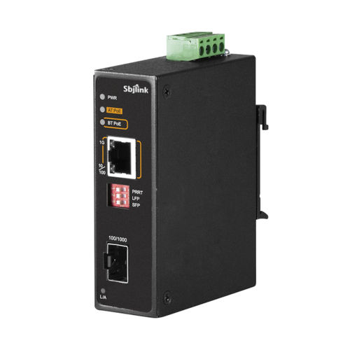 Media converter HNT-1401GH-X4Gigabit Ethernet to fiberredundantPoE