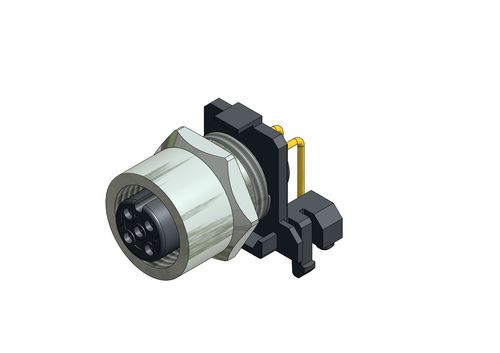 Разъем для монтажа на панели M12x1dataDINгнездовой
