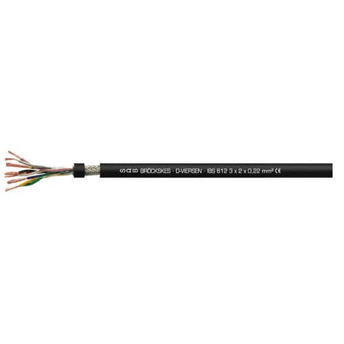 Data electrical cable IBS 612DINinsulatedflame-retardant