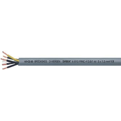 Halogen-free electrical cable SABIX® A 810 FRNCpowerinsulatedself-extinguishing