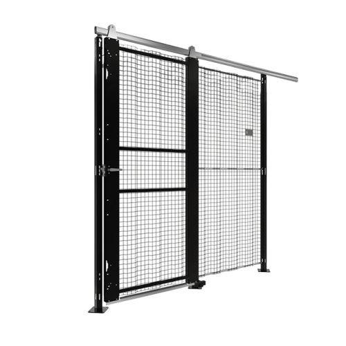 Раздвижная дверь металлическая защитная сетка