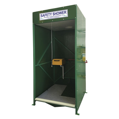 Безопасный душ напольный CS1Lс промывочной станцией для глаздля интерьера и улицы