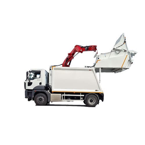 Мусороуборочная машина с задней загрузкой CRANE PRO 100-750с краном