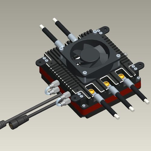 Контроллер двигателя постоянного тока ESC 300AТрехфазный бесщеточныйкомпактный