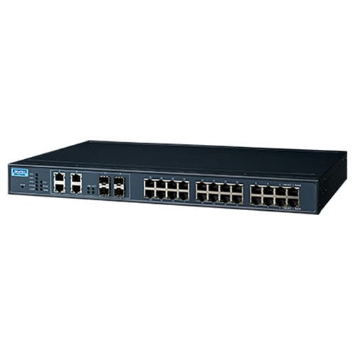 Управляемый Ethernet-коммутатор EKI-7428G-4CI28 портов Gigabitlayer 2