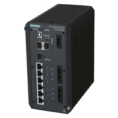 Managed ethernet switch RUGGEDCOM RSG909R9 portsgigabit Ethernetlayer 2