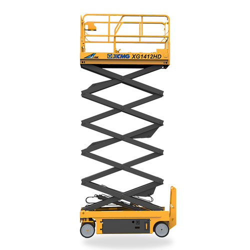 Самоходный ножничный подъемник XG1412HDэлектрогидравлическийдля внутреннего и наружного использования