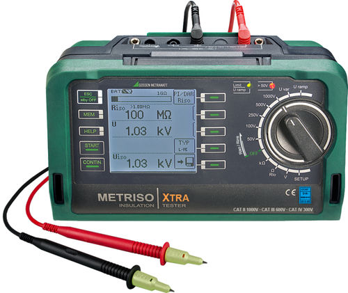 Тестер изоляции METRISO XTRAнапряжение, низкоомные кабели