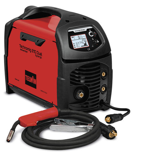 Аппарат для сварки MIG-MAG TECHNOMIG 210 DUAL SYNERGICоднофазныйпереноснойвысокопроизводительный