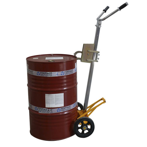 Transport cart DE FP 450steeldrumwith swivel casters