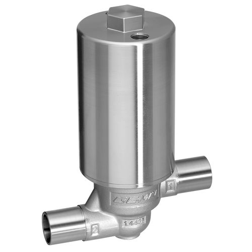 Diaphragm valve F40pneumatically-operatedinoxfor industrial applications