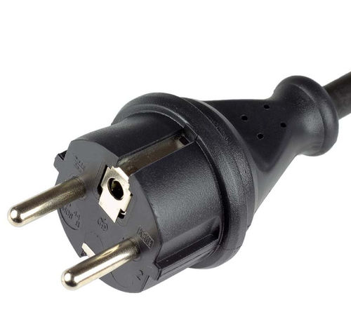 Splash-resistant electrical plug M08B IP442-pole3-pole