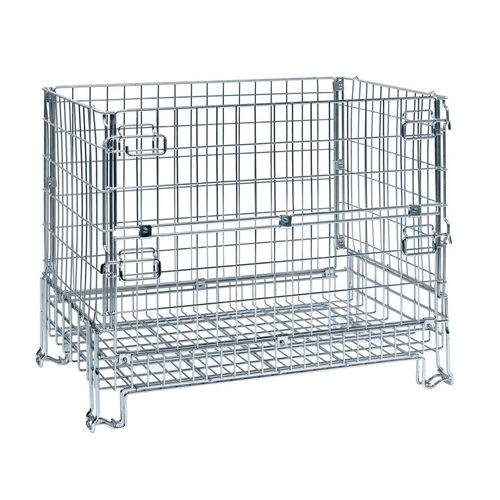 Wire mesh pallet box PCMK120808storagefoldingstacking