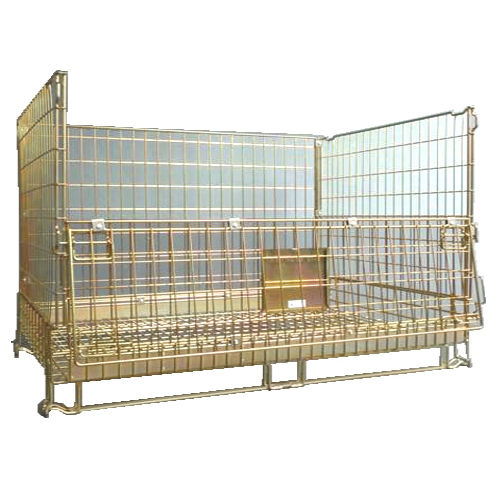 Wire mesh pallet box PCMK 201212 SMAXstoragefoldingstacking