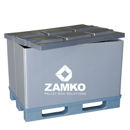 Пластиковый поддонный ящик PAN.e75штабелируемый с крышкой