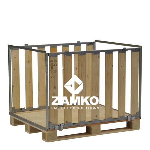 Wood pallet box MPB.b80.W2transportstoragefolding