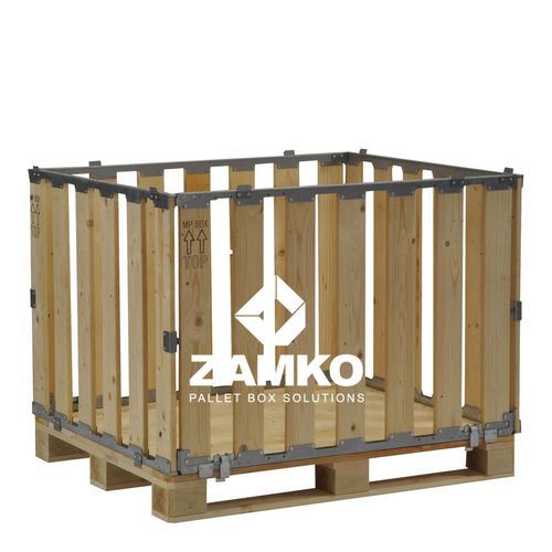 Деревянный поддонный ящик MPB.e70.Mхранениескладноймногоразовый