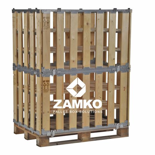 Wood pallet box MPB.b160.Stransportstoragereusable