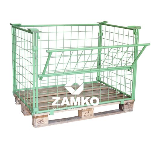 Steel pallet box SBN.e80.Fstoragefoldingreusable
