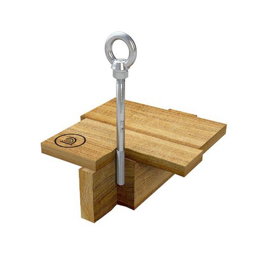 Stainless steel fall arrest anchor ABS-Lock III-Hfor wood