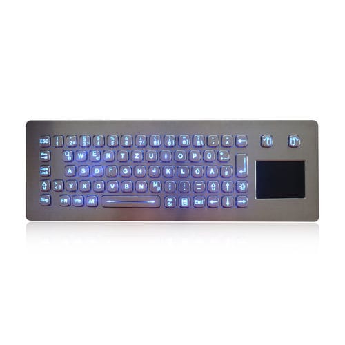Панельная клавиатура K-TEK-A361TP-BL-DWPс 2-мя клавишами мыши70-клавишнаяс тачпадом