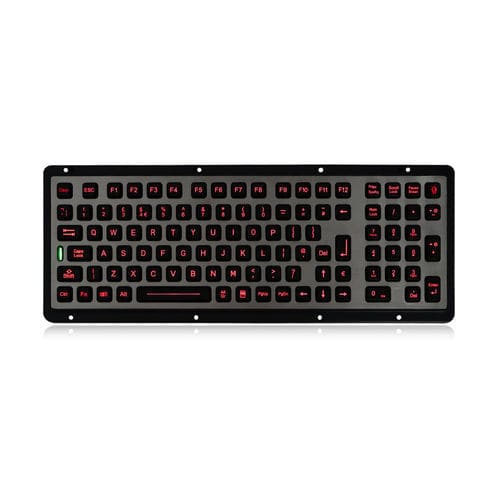 Panel-mount keyboard K-TEK-M398KP-FN-BLwith Fn key103-keywithout pointing device